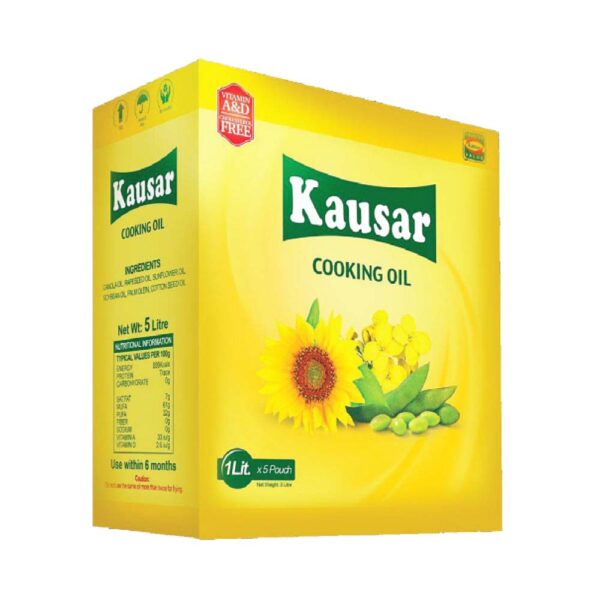 Kausar Cooking Oil Pouch 1x5